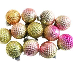Shiny Brite Ombre Gold & Pink Ornaments